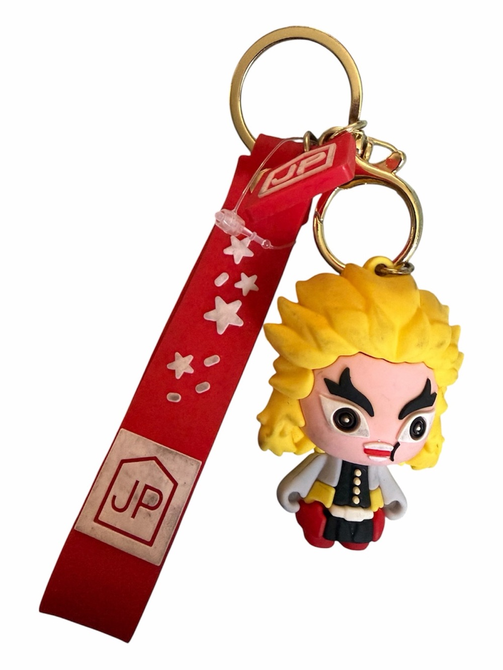 Demon Slayer Kyojuro Rengoku with Red Strap Keychain